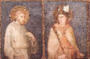 Simone Martini St Francis and St Louis of Toulouse oil painting